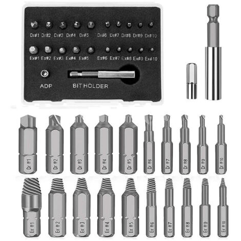 Kit Extracteur De Vis Cassées HSS - Pour Retirer Les Vis Endommagées Facilement