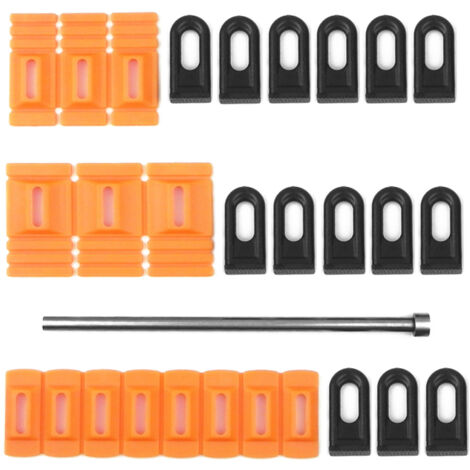 Kit d'extraction de débosselage de voiture, languettes d'extraction de colle sans peinture, outil d'élimination de la tôle de carrosserie automobile avec tige pour les dommages causés par la grêle