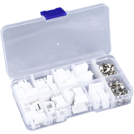 Kit di 120 connettori VH3.96 a 2-4 pin - Alloggiamento e pin dritti, morsettiera a vite