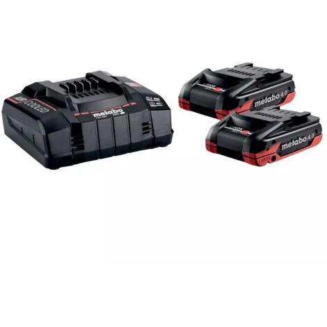 KIT DI 2 BATTERIE METABO 4,0Ah LiHDX + CARICABATTERIE- OFFERTA -