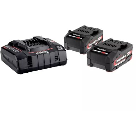 KIT DI 2 BATTERIE METABO 5,2Ah Li + CARICABATTERIA -OFFERTA-