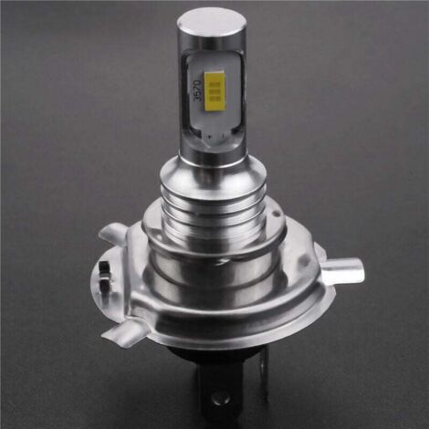 Kit di 2 lampadine per fari a LED CSP Super White H4 9003 HB2 6000K