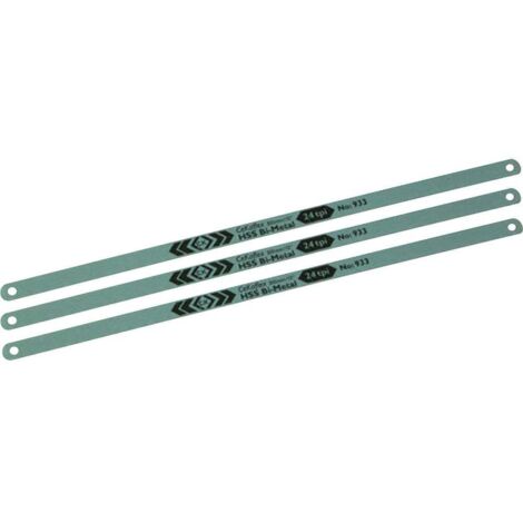 Kit di 3 lame HSS bimetalliche per seghetti 12x 24 C.K. T0931R 12 numero denti (per pollice) 24