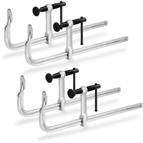Kit di 4 pinze, pinze in acciaio forgiato leggero da 300 mm (12") per uso moderato (204 kg) per saldatura e lavorazione del legno