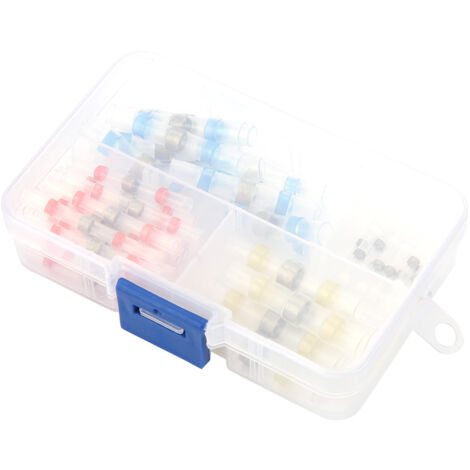 Kit di 50 terminali di saldatura professionali resistenti all'acqua con guaina termorestringente