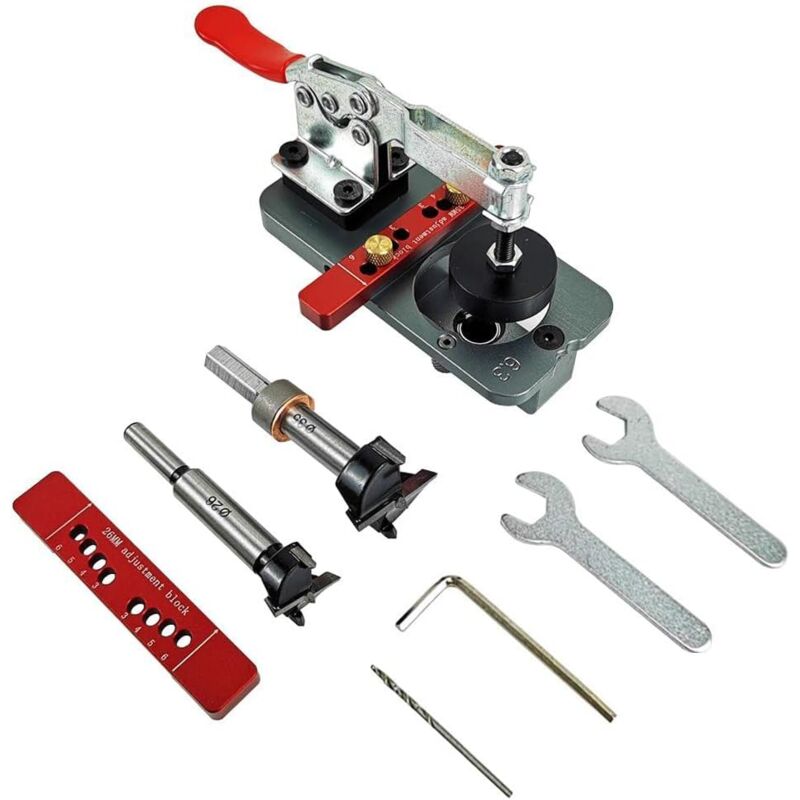 Image of ZVD - Kit di 8 punte per trapano per fori tascabili - Cerniera per camicetta - Foratura per fori - Punta per trapano - Trapano - Apri fori - 35 mm