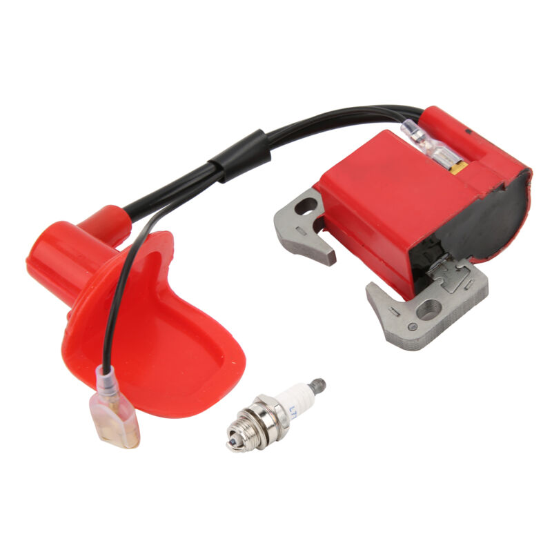 Image of Ej.life - Kit di accensione con bobina di accensione da 52 mm L7T e candela di aggiornamento per mini quad, quad, quad, go-kart e quad a 2 tempi da