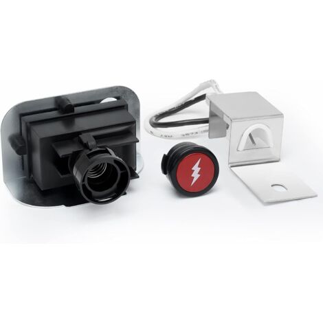 Kit di accensione elettronica sostitutivo per barbecue a gas Weber Q120 e Q220, sostituisce il codice Weber 64868, nero