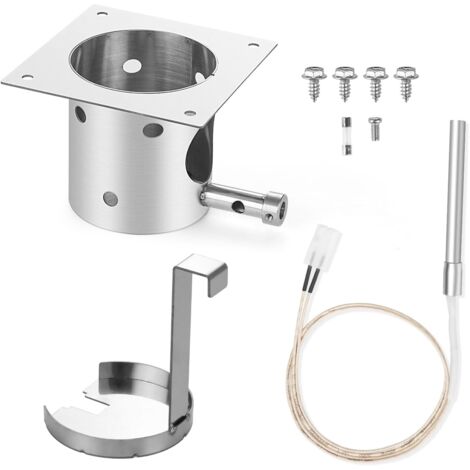 Kit di accensione per braciere in acciaio inossidabile e hot rod, griglie per pellet Camp Chef, pezzi di ricambio per griglie per pellet per braciere pesanti con eliminatore di cenere
