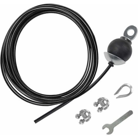 Kit di accessori di sollevamento, Cavo da ginnastica in acciaio, Corda fitness per palestra domestica, Cavo con puleggia per allenamento della forza, Cavo per macchina per la forza
