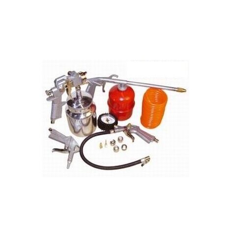 Kit di accessori per compressore 5 pz attacco rapido