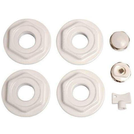 Kit di accessori per radiatori bianchi 26x34, 15x21