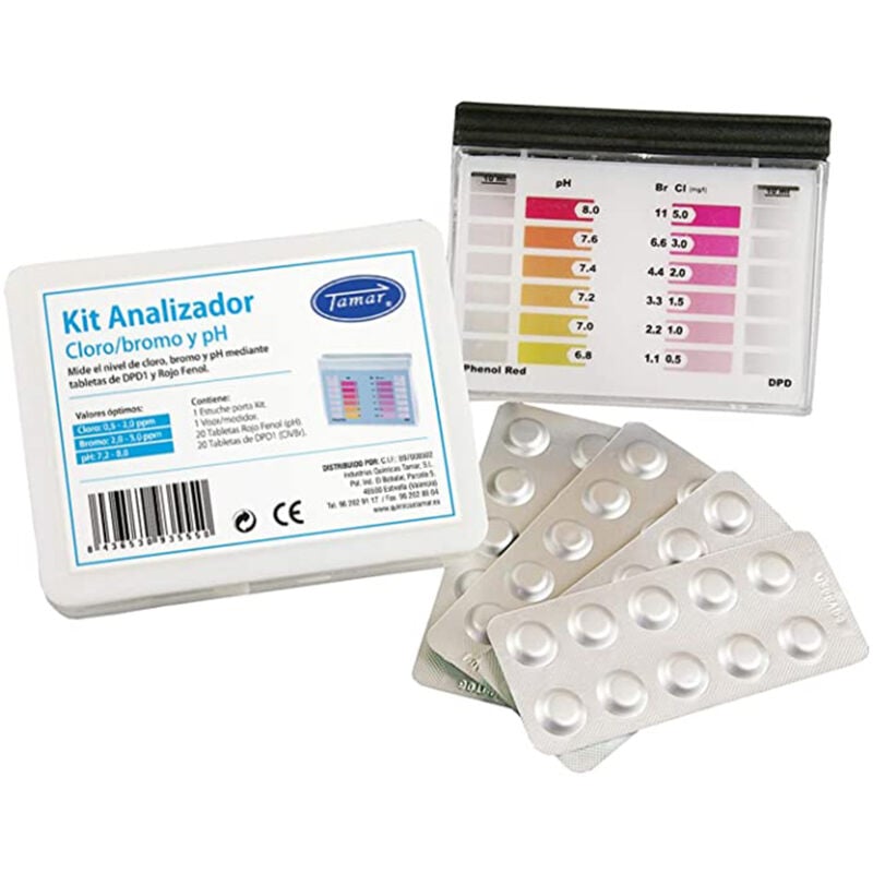 Kit di test dpd1 per cloro, bromo e pH 1175600000 tamar