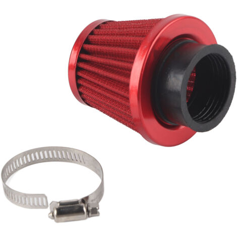 Kit di aspirazione filtro aria da 38 mm per moto fuoristrada, ATV, quad, dirt pit bike, colore rosso