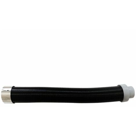 Kit di aspirazione stufe a pellet tubo DN 50 / 40 nero flessibile estensibile 150 cm canna fumaria pellet