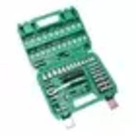 Kit di attrezzi fai da te, set di attrezzi da 53 pezzi, kit di riparazione auto, organizer multifunzionale con scatola portaoggetti verde