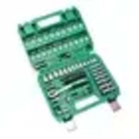 Kit di attrezzi fai da te, set di attrezzi da 53 pezzi, kit di riparazione auto, organizer multifunzionale con scatola portaoggetti verde