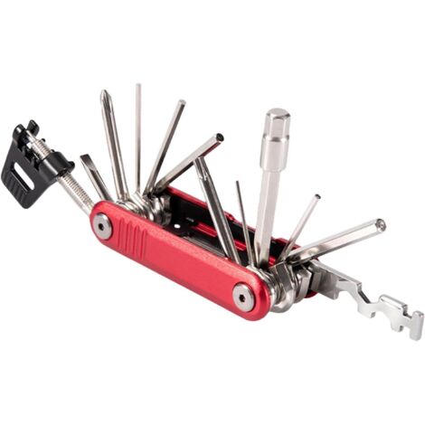 Kit di attrezzi per bicicletta da 2 pezzi, kit di attrezzi per bici elettrica, 17 in 1 multiutensile per bicicletta  Kit multifunzione con chiave esagonale per manutenzione su strada, riparazione di m