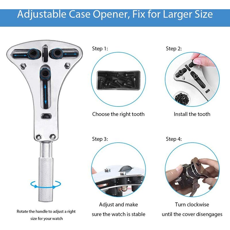 Kit di attrezzi per la riparazione dell'orologio