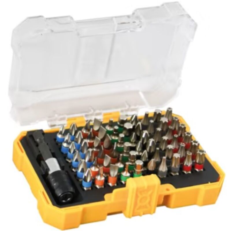 Kit di bit intercable con avvitatore manuale 61pz