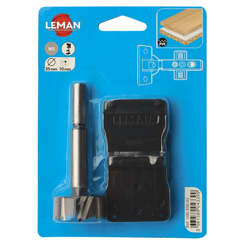 Image of Leman - Kit di bit per cerniere a scomparsa d. 35 mm - 100.500.02 - 100.500.02