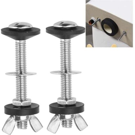 Kit di bulloni per serbatoio del WC da 2 pezzi, fissaggi per serbatoio del WC, bulloni per serbatoio del WC, bulloni per cisterna alla tazza, kit di fissaggio per serbatoio del WC
