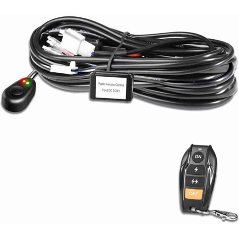 Kit di cablaggio per luci LED aqxreight, kit di cablaggio per telecomando da 480 W con cavo 18AWG (Tipo 3)