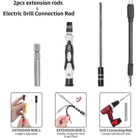 Kit di cacciaviti di precisione, set di cacciaviti professionali Faireach 115 in 1, cacciavite magnetico multifunzione per iPhone, laptop, Mac, orologi, giocattoli, gioielli, occhiali e dispositivi.