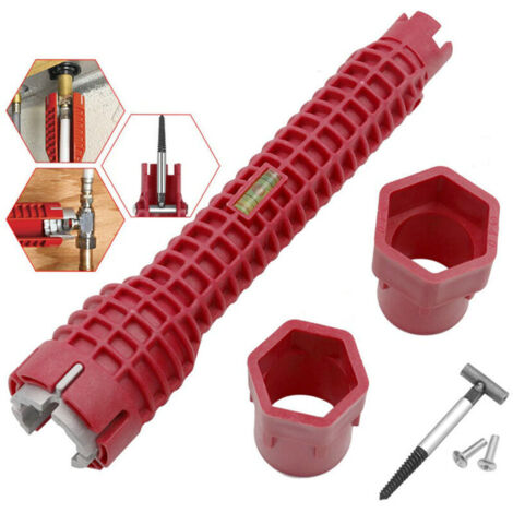 Kit di chiavi 8 in 1 per idraulica, installazione di tubi dell'acqua, rubinetti e lavandini.
