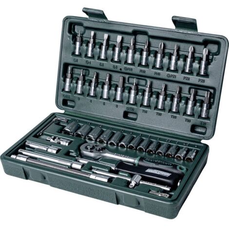 Kit di chiavi a bussola metrico 1/4 (6.3 mm) 46 parti Brüder Mannesmann M 2040