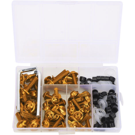 Kit di chiavi per guarnizioni per bulloni per carenatura universale da 158 pezzi/set Accessorio per motoOro