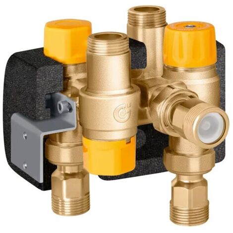 Kit di collegamento bollitore solare con caldaia, con integrazione termica. Caleffi 263350  Ottone