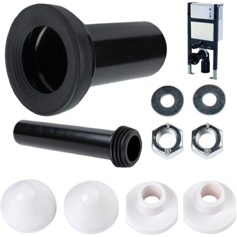 Kit di collegamento per cassetta di scarico WC sospesa, tubo in PVC diametro 90/110 mm, lunghezza 180 mm, compatibile con Geberit Duofix 405.116.00.1, tubo di scarico per WC sospeso