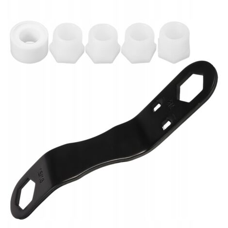 Kit di componenti neri per scaldabagni per camper, facile da installare.