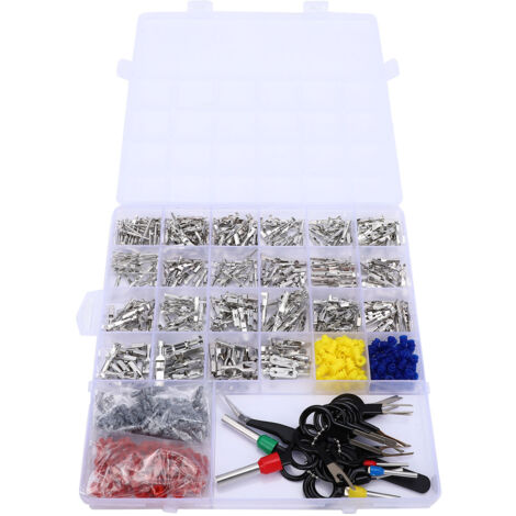 Kit di connettori a pin con strumento di estrazione - Terminali per cavi elettrici per auto, moto e ATV