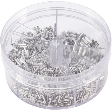 Kit di connettori per cavi a crimpare in rame ignifugo da 1900 pezzi 0,5-2,5 mm², DUBUNS