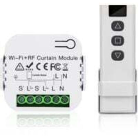 Kit di controllo per tapparelle, controllo motore per tapparelle, telecomando RF + modulo ricevitore, portata fino a 100 m, interruttore per tapparelle, tende, tende da sole