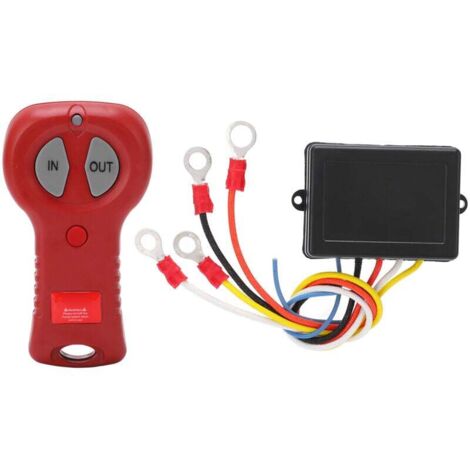 Kit di controllo remoto per verricello wireless, controller per verricello elettrico con spia luminosa 9-30 V 434 MHz impermeabile universale per camion ATV SUV