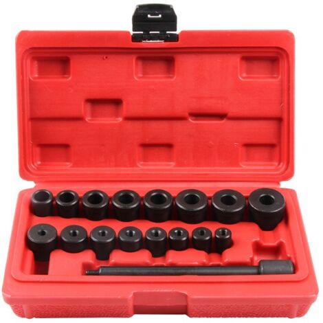 Kit di correzione del foro di allineamento della frizione GM da 17 pezzi, perno di centraggio, set di prese per la rimozione di piccoli cuscinetti per auto da garage