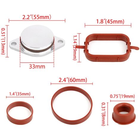 Kit di eliminazione della guarnizione del collettore di aspirazione da 6 x 33 mm 11612245439 per E87 E46 E90 E91 E92 E93 E39 E60 E83 E53