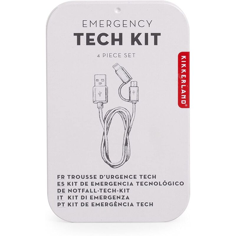 Image of Kikkerland - kit di emergenza per cellulare emergency tech kit