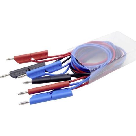 Kit di fili di prova Schnepp 354 000060 nero rosso blu