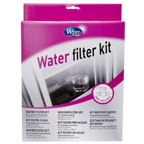 Kit di filtrazione universale WPRO UCK001 per frigorifero americano con rubinetto