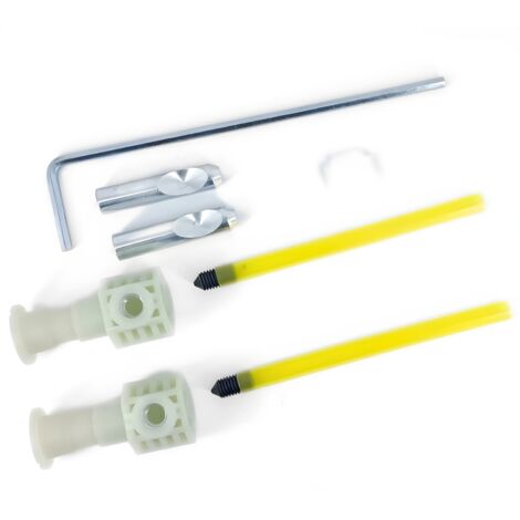 Kit di fissaggio completo a scomparsa per sanitari sospesi con accesso dal basso confezione 1