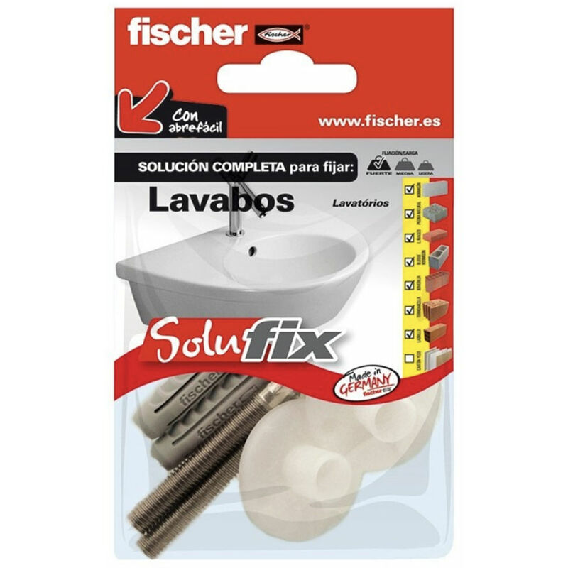 Image of Kit di fissaggio per lavabi 502695 solufix Fischer