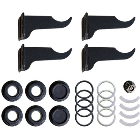 KIT DI FISSAGGIO PER RADIATORI COLORATI 1/2 Black Coffee