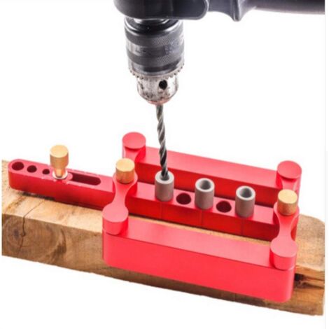 Kit di foratura per lavorazione del legno - 6/8/10 mm - Utensile per carpenteria (rosso)
