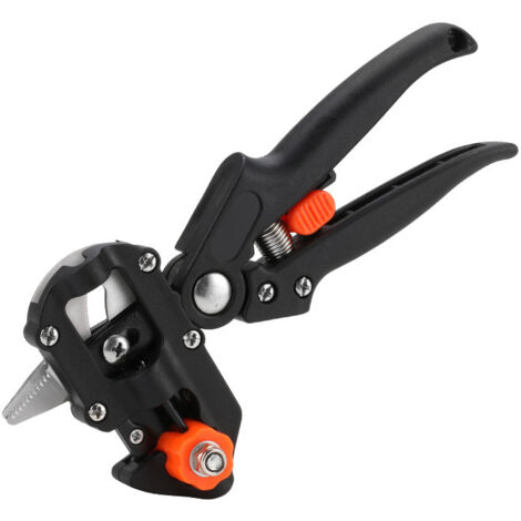 Kit di forbici da giardino - Forbici a cricchetto - Utensile da taglio con lama V + U + Ω - Nastro di finitura per alberi da frutto, rami di piante