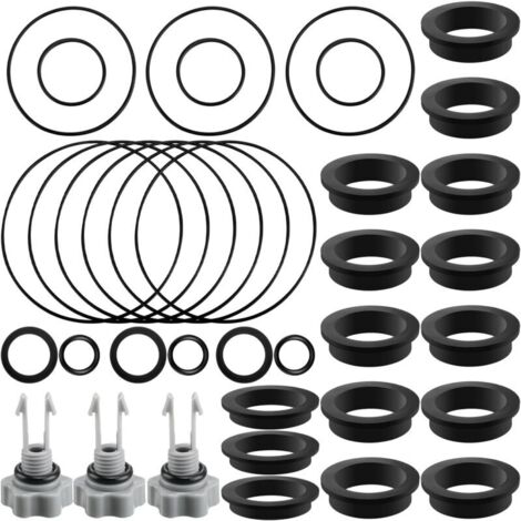 Kit di guarnizioni per pompa filtro a sabbia da 36 pezzi, comprensivo di O-ring, O-ring a L e valvola di sfiato, compatibile con la pompa filtro a sabbia Intex 25013.
