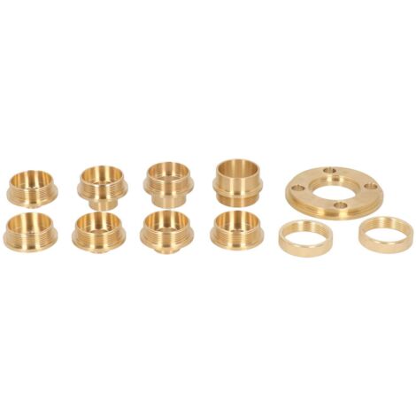 Kit di guide per fresatrice modello in ottone da 11 pezzi/set con accessorio adattatore dado di bloccaggio